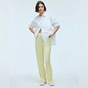 Madewell Straight-Leg Full-Length Pants in Satin